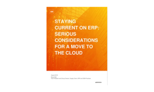 Staying Current on ERP: Serious Considerations for a Move to the Cloud