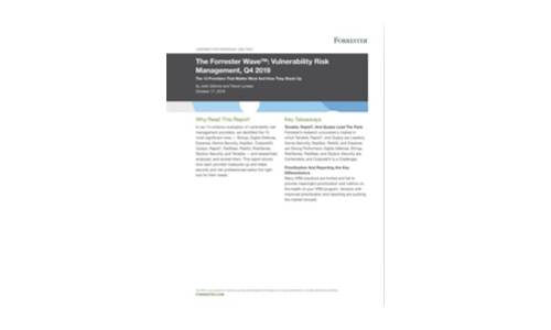 The Forrester Wave™: Vulnerability Risk Management